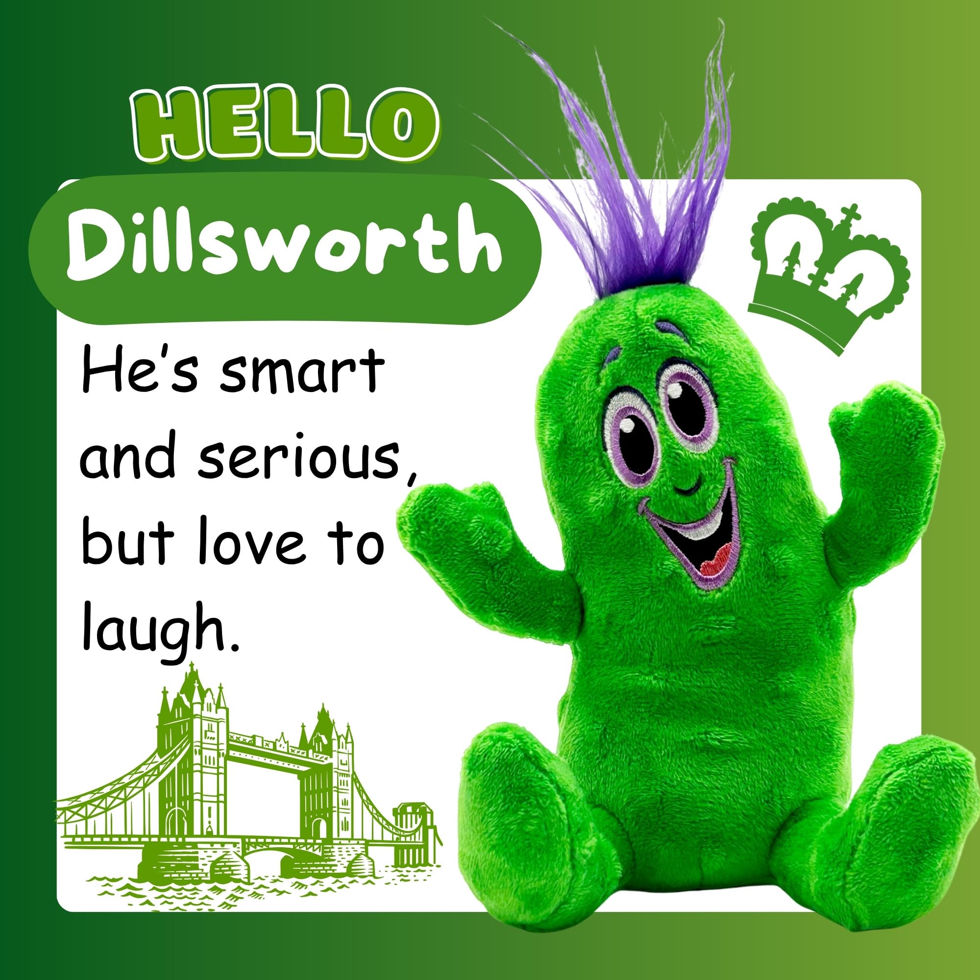 Amazon.com: The GigglePickles Dillsworth 6” Plush Pickle - Shake